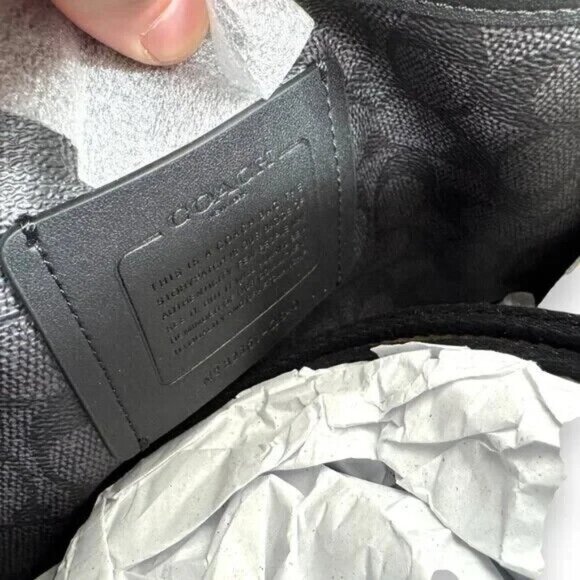 Coach Gotham Slim Briefcase in Cross Grain Pebble Leather Crossbody Strap NWT 2 - Picture 10 of 12